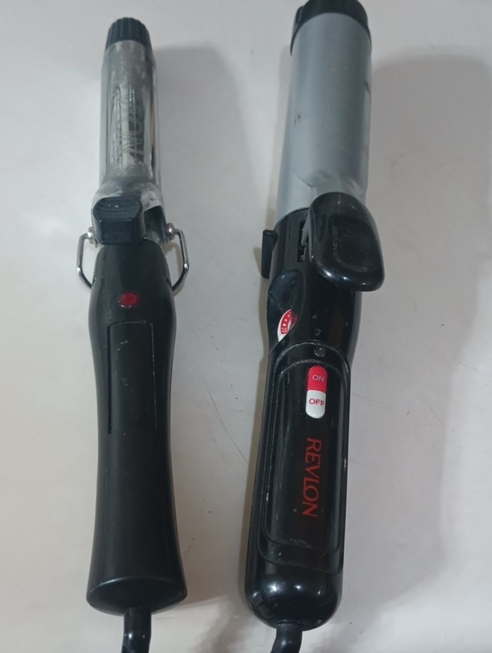 Revlon Black and Silver Dual Curling Irons